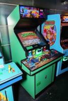 Teenage Mutant Ninja Turtles 4-player LAI Australian dedicated upright cabinet, with turtles in time (TMNT part 20 gameboard and rare purple joy stick, 26' Nanao monitor - 2