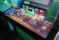 Teenage Mutant Ninja Turtles 4-player LAI Australian dedicated upright cabinet, with turtles in time (TMNT part 20 gameboard and rare purple joy stick, 26' Nanao monitor - 4