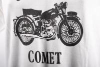 A circa 1980s 'Vincent Comet' motorcycle t-shirt, Bond's size 20 'To Fit Chest 105cm - 2