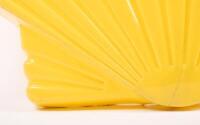 SHELL: A c1960s-1970s Shell plastic clamshell logo sign, measures approximately 69cm high, 76cm wide overall - 2