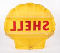 SHELL: A c1960s-1970s Shell plastic clamshell logo sign, measures approximately 69cm high, 76cm wide overall - 7