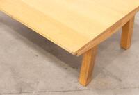 TABLE: An elegant small coffee table, believed to be made from oak, 40cm high, 120cm wide, 80cm deep - 2