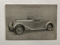 ASTON MARTIN 15/98: An original 1939 Aston Martin 15/98 specification card.