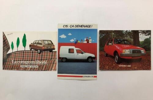 CITROEN: Three Citroen colour sales brochures