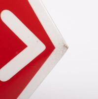 MILLE MIGLIA: A small reproduction enamel '1000 Miglia' directional sign, 15cm high, 30cm wide [Location: Melbourne] - 4