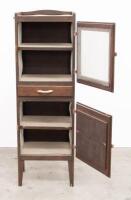 MEAT SAFE: A early 20th century timber meat safe/kitchen cabinet, 145cm high, 47cm wide, 36cm deep overall - 2