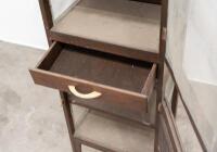 MEAT SAFE: A early 20th century timber meat safe/kitchen cabinet, 145cm high, 47cm wide, 36cm deep overall - 3
