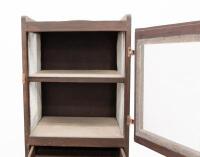 MEAT SAFE: A early 20th century timber meat safe/kitchen cabinet, 145cm high, 47cm wide, 36cm deep overall - 4