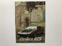 Detomaso: A rare Detomaso Pantera GTS 4 page sales brochure
