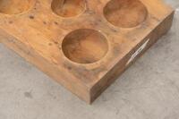 HAT MOULD: A solid timber mould, believed to be used for hat making, 58cm x 45cm - 2