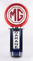 MG: A modern wall mountable 'MG Garage' sign with ability to illuminate, measures approximately 92cm high, 40cm wide&nbsp;