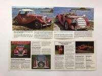 MIGI/SPARTAN: Two colour car sales brochures. MIGI & SPARTAN sales brochures - 2