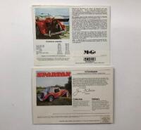 MIGI/SPARTAN: Two colour car sales brochures. MIGI & SPARTAN sales brochures - 3