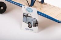 TIGER MOTH: A modern tin toy of a Tiger Moth aeroplane by Boyle Industries, new with tag, 50cm wide - 3