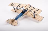 TIGER MOTH: A modern tin toy of a Tiger Moth aeroplane by Boyle Industries, new with tag, 50cm wide - 5