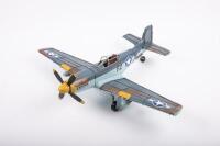 MUSTANG: A modern tin toy aeroplane in the style of a Mustang, 54cm wide&nbsp;