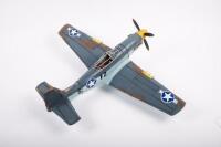 MUSTANG: A modern tin toy aeroplane in the style of a Mustang, 54cm wide&nbsp; - 4