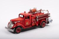 FIRE TRUCK: A large modern tin toy c1940s fire truck model by Boyle Industries, approximately 42cm in length&nbsp;