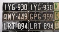 NUMBER PLATES: A group of twelve&nbsp;Victorian number plates, from c1960s-1980s, for display only - 2