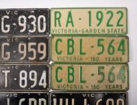 NUMBER PLATES: A group of twelve&nbsp;Victorian number plates, from c1960s-1980s, for display only - 3