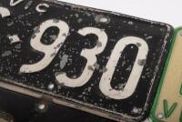 NUMBER PLATES: A group of twelve&nbsp;Victorian number plates, from c1960s-1980s, for display only - 6