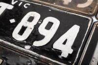 NUMBER PLATES: A group of twelve&nbsp;Victorian number plates, from c1960s-1980s, for display only - 7