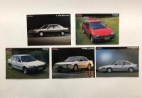HONDA: Five 1990's Honda double-sided sales brochures. Civic, Prelude, Legend sales brochures