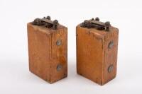 IGNITION COILS: Two c1920s-1930s 'ROFO' six volt ignition coils, each measure 15cm high&nbsp; - 3