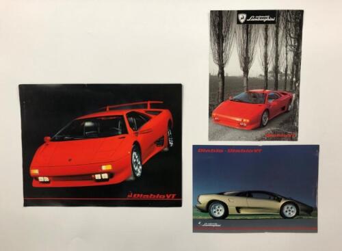 LAMBORGHINI DIABLO: Three sales brochures relating to the Lamborghini Diablo/Diablo VT
