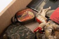 MIXED GROUPING: A mixed lot of curiosities including various badges, pins, figurines, and others - 5