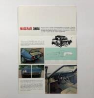 MASERATI GHIBLI: An interesting official Maserati Ghibli sales brochure - 2
