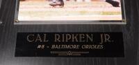 BASEBALL: Three mounted to board photographs behind perspex of baseball players, including Cal Ripken Jr., Ken Griffey Jnr., and Frank Thomas, each measure 39cm high, 30cm wide - 2