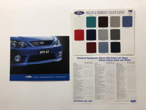 FORD: Three Australian Ford sales brochures. FPV GT poster