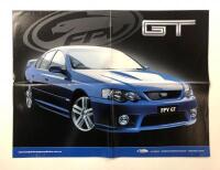 FORD: Three Australian Ford sales brochures. FPV GT poster - 2