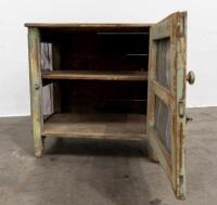 MEAT SAFE: A timber meat safe, 55cm high, 56cm wide, 42cm deep - 2