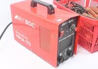 WELDING: A BOC model MMA170 Smoothark welding machine, with leads and two boxes of welding rods - 2