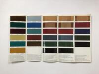 AUDI: An original 1974 Audi 100, Audi 100 Coupe S (Farben) colour and interior fabric chart - 3