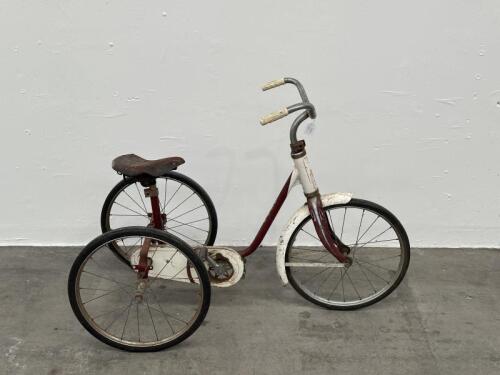 TRIKE: A c1960s-1970s C.C.M.C children's trike, 78cm high, 108cm long