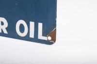 AMPOL: A reproduction enamel Ampol&nbsp;Motor Oil enamel sign, 30cm high, 45cm wide - 2