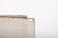 SHELL: A c1970s Shell 'Super' Motor Oil rack sign, 28.5cm high, 48.5cm wide - 2