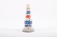 MOBIL: An original Mobil Mobiloil '20&nbsp;ARCTIC' tin top pourer for oil bottles, complete with dustcap