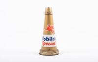 MOBIL: An original Mobil Mobiloil 'Special' tin top pourer for oil bottles, complete with dustcap