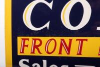 CORD: A reproduction enamel 'Cord Front Drive Sales and Service' sign, 34cm high, 61cm wide - 3