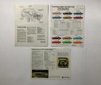 HILLMAN HUNTER: Three Hillman Hunter brochures. Hunter colour chart - 2