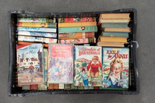 CHILDREN'S BOOKS: A large group lot of various children's books, many from 1950s and 1960s, includes titles such as 'Nursing in the outback' by Phyllis M. Power, 'Adventure at Brackendale' by Linda Peters and many others