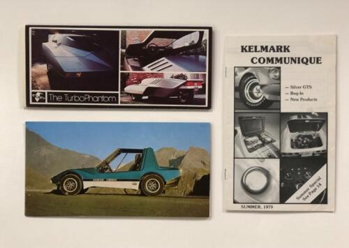 CONCEPT/KIT CARS: Three sales brochures pertaining to concept/kit cars. TurboPhantom sales brochure