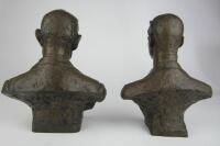 ROLLS-ROYCE: A pair of plaster busts of Frederick Henry Royce and Charles Stewart Rolls - 4
