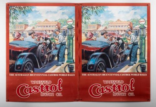 174 · CASTROL WAKEFIELD POSTER: Two circa 1980s Castrol Wakefield bicentennial posters