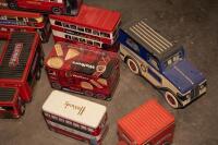 TINS: A box lot of various biscuit tins, including Arnotts and Walkers branded tins&nbsp; - 2