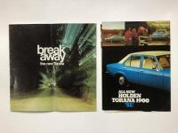 HOLDEN TORANA: Two Holden Torana sales brochures